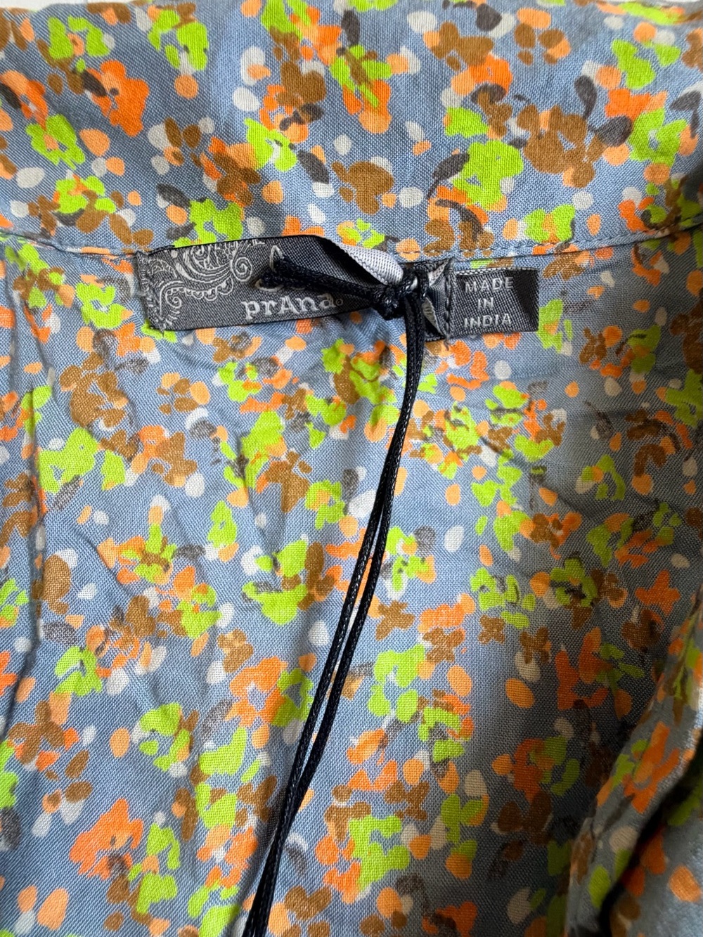 NWT prAna Iguala Floral Button Front TENCEL Modal Crop Shirt Top Small - Picture 4 of 9